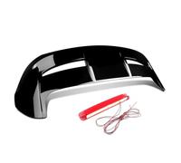 Boot Spoiler Rear Trunk Roof Spoiler For Fiesta MK7 2008-2019 Gloss Black Boot Wing With Red Brake Light Auto ABS Rear Spoiler Wing