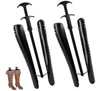 Boot Stretchers,Black Automatic Boot Trees,Boot Trees Shaft Boot Shapers for Knee High Tall Long Boots Holder Spring Loaded Adjustable Great Support Form Shaping Inserts for Womens Mens Shoes (2pcs)