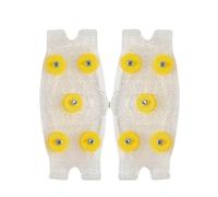 Boot Traction Grips - TPE Rubber 11cm, Ice Snow Spikes Pair, 5 Steel Studs | Anti Slip Ice Grippers Durable Winter Shoe Spikes, Traction For Walking On Iced, Snow, Slushy Roads, Outdoor Safety, Hiking