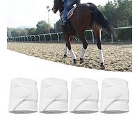 Boot Wraps For Cowboy Boots, Horse Winter Leg Wraps 4 Rolls White Equestrian Leg Set Thicken Fleece Horse For Equestrian Performance Training
