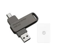 Bootable USB Type C + A Installer for Windows 10 Pro, Activation Key Included. Recover, Restore, Repair Boot Disc. Fix Desktop & Laptop.