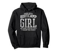 Bootcamp Girl Realign Your Chakras Sarcastic Workout Pullover Hoodie