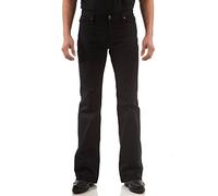 Bootcut flared pants, black
