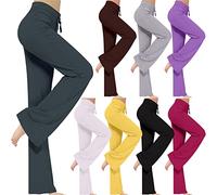 Bootcut Yoga Pants for Women Buttery Soft High Waist Flare Pants Flared Leggings Sweatpants Workout Gym Sport Trousers Casual Fitness Soft Lounge Pants Dark Gray