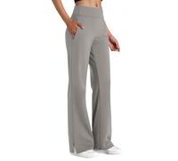 Bootcut Yoga Pants With Pockets For Women, Women Flared Leggings With Pockets High Waist Stretch Work Dress Tummy Control Joggers Trousers Women'S Yoga Trousers Activewear Trackpants