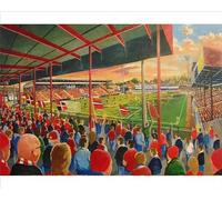 Bootham Crescent Stadium Fine Art Print - York City Football Club - Print 10"x8" (25x20cm) (14645867)