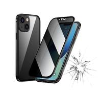 Boothcosly Phone Case, 360 Degree Front and Back Privacy Tempered Glass Cover, Boothcosly Privacy Tempered Glass Phone Cover for iPhone 11-15 Series (13PROMAX,Black)