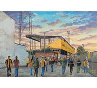Boothferry Park Stadium Art Print, Hull City FC 'Going to the Match', A4 Size