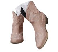 Booties For Women Chunky Heel Summer Cowboy Boots for Women Western Cowgirl Ankle Boots Classic Low Chunky Heel Pull On Tabs, Rodeo Country Concert Music Festival Dance Party Wedding & Casual Outfits