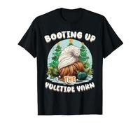 Booting Up The Yuletide Yarn Christmas IT Technician Value Graphic T-Shirt, Men, Black, XL