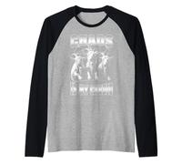 Bootleg Chaos is My Cardio Funny Zombie Goats Vintage Rap Raglan Baseball Tee
