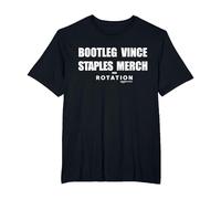 Bootleg Vince Staples T-Shirt, Men's Big and Tall, Black, 6X Tall