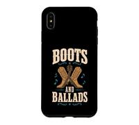 Boots And Ballads Country Music Guitar Western Case for iPhone XS Max
