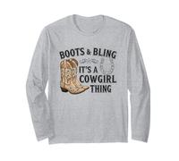 Boots and Bling It's a Cowgirl Thing Long Sleeve T-Shirt