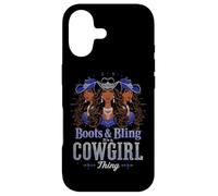 Boots and Bling it's Cowgirl Thing Western Country Melanin Case for iPhone 17