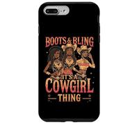 Boots and Bling it's Cowgirl Thing Western Country Melanin Case for iPhone 7 Plus/8 Plus