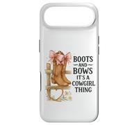Boots and Bows Cowgirl Thing Western Pink Bow Graphic Case for iPhone Air