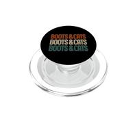 Boots And Cats Funny Beatbox Cat Music Retro PopSockets PopGrip for MagSafe