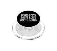Boots And Cats Funny Beatbox Cat Music Retro PopSockets PopGrip for MagSafe