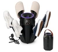 Boots and Shoes Dryer, 6 Arms Electric Shoe Dryer with 3H/ 6H/ 9H-Timer | Electric Boot Dryers with 6 Retractable Drying Racks, 48°C Constant Temp Shoes Dryer Warmer for Shoes, Glove, Sock, Ski Boot