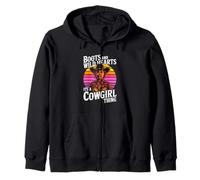 Boots And Wild Hearts Its A Cowgirl Thing Western Zip Hoodie