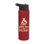 Boots Bits and Brilliance Cowboy Equestrian Pride Stainless Steel Insulated Water Bottle