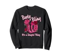 Boots & Bling It’s A Cowgirl Thing Western Country Rodeo Fun Sweatshirt