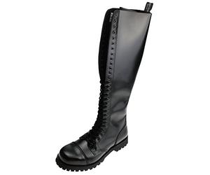 Boots & Braces Stiefel 30-Loch Rangers Schwarz, Schwarz, 6.5 UK