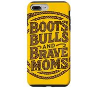Boots Bulls and Brave Moms Country Rodeo Support Design Case for iPhone 7 Plus/8 Plus