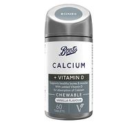Boots Chewable Calcium + Vitamin D Vanilla 60 Tablets