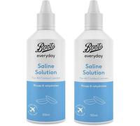 Bōots Everyday - Saline Solution | for All Contact Lenses | Rinses & Rehydrates | 100ml [Twin Pack] [Packaging May Vary] [Travel Size]