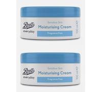Bōots Everyday | Sensitive Skin Moisturising Cream - Fragrance Free | Vegan | 100mL Each [TWIN PACK]
