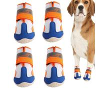 Boots for Dogs Reflective Puppy Paw Booties | Soft Dog Shoes for Dachshund Bulldog Outside Winter Snow Rain Summer Pavement Floors Hardwood Walking