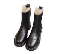 Boots for Teenage Girls Warm Boots Soft and Comfortable Can Adapt To The Cold and Harsh Environment Lace Up Ankle Boots Womens (Black, 5.5)