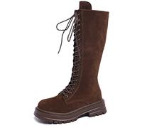 Boots for Women Ankle Casual Solid Color Fringe Booties Comfortable Flat Mid Cylinder Round Head Plus Size Western for Daily Wear