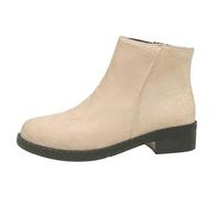 Boots for Women Ankle Fashion Short Color Booties Round Toe Zipper Solid Shoes Comfortable Slip On Boots for Daily Wear and Light Travel
