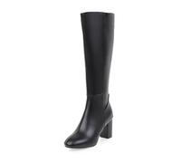 Boots for Women High Fall Winter Cowboy Cloth Chunky Heel Low Heel Comfortable Non Slip Casual Shoes for Daily Outdoor Activities
