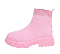 Boots for Women Short Solid Retro Round Toe Tassel Zipper Flat Color Booties Comfortable Lightweight Shoes for Daily Wear and Work