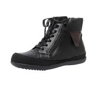 Boots for Women UK Waterproof Leather Walking Booties Ladies Slip On Black Ankle Boot Lace Up Work Shoes with Side Zipper Non Slip Black Platform Wide Fit Vintage Orthopedic Boots Flat Wedge Booties