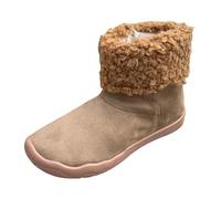 Boots For Women Uk,Winter Footwear for Women High Top Boots with Ideal for Autumn and Snowy Weather Everyday Casual Style Durable Flat Sole Wear (Khaki, 6.5)