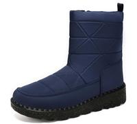 Boots For Women,Winter Mid Calf Boots for Women Wear and Cozy Cold Season Comfort (Blue, 4)