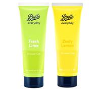Bōots Fresh Lime Shower Gel + Zesty Lemon Shower Gel | Vegan | 250mL+250mL [BUNDLE]