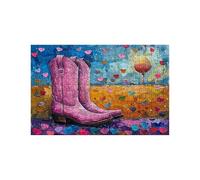 Boots Jigsaw Puzzles for Adults 2000, Wooden 2000 Piece Jigsaw Puzzles for Adults Heart-Shaped, Educational Puzzle for The Whole Family Together, Puzzle for Wall Art Home Decor 28 x 40 in LZPT-02352