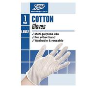 Boots Large Cotton Gloves - 1 Pair