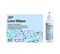 Boots Lens Wipes 50 Pack & Lens Spray 120ml Bundle