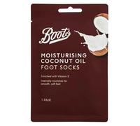 Bōots | Moisturising Coconut Oil Foot Socks with Vitamin E | Intensely Nourishes for Smooth, Soft Feet | 1 Pair