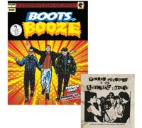 BOOTS-N-BOOZE - COMIC WITH SWINGIN UTTERS 7 INCH BEER VINYL - Book - K72z