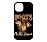 Boots On The Ground African American Cowgirl Boots Western Case for iPhone 14