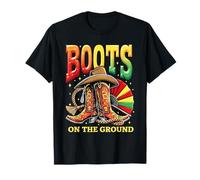 Boots On The Ground Boot Juneteenth Black Cowgirl Melanin T-Shirt