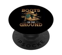 Boots On The Ground Cowboy Boots Southern Country Rodeo PopSockets Adhesive PopGrip